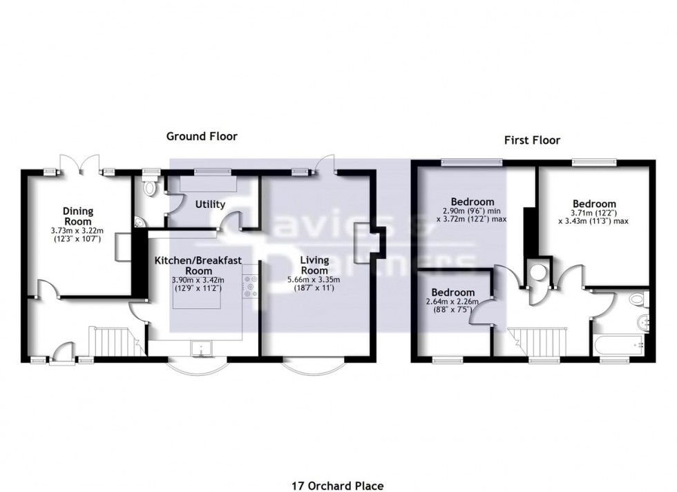Floorplan for Westbury, Brackley, Northants