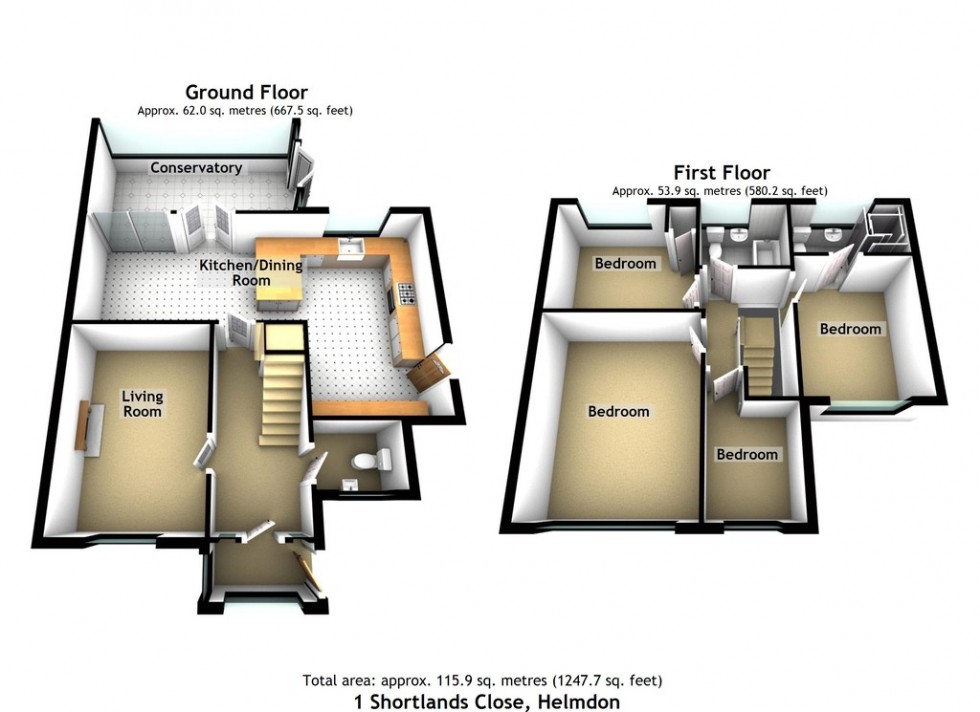 Floorplan for Helmdon, Brackley, Northants