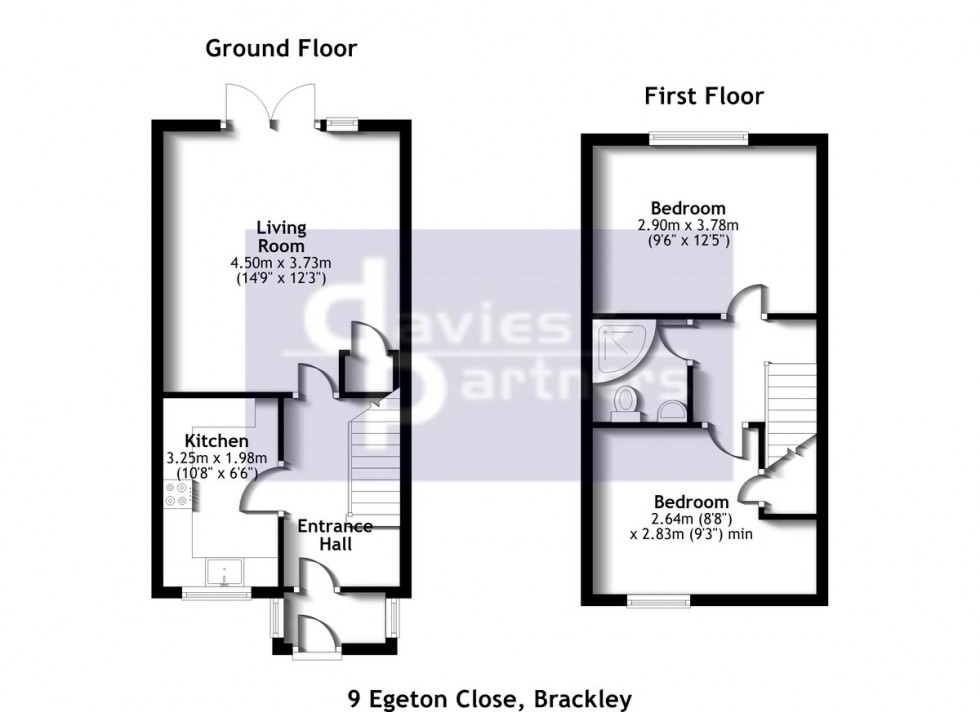 Floorplan for Egerton Close, Brackley, Northants