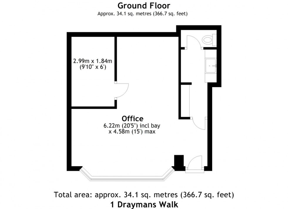 Floorplan for Draymans Walk, Brackley