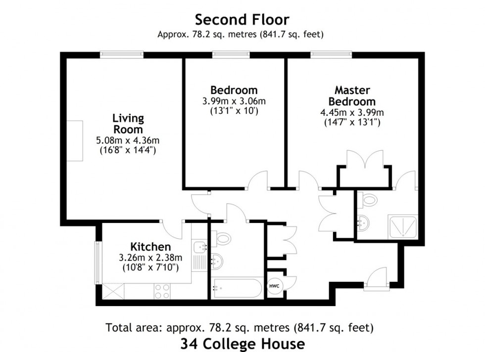 Floorplan for College House, Brackley