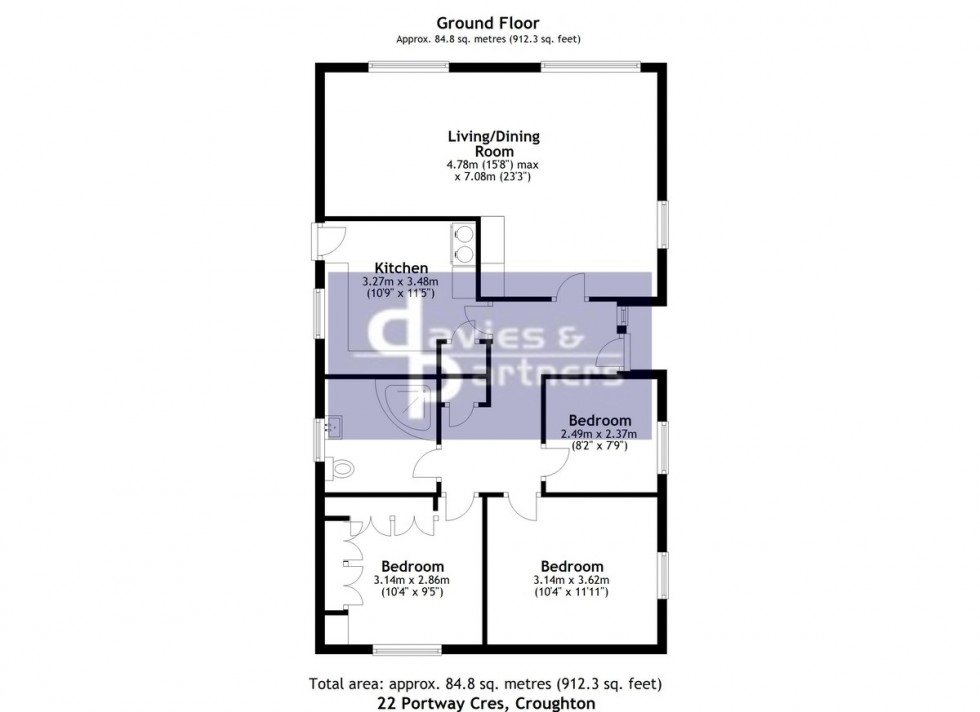 Floorplan for Croughton, Northants