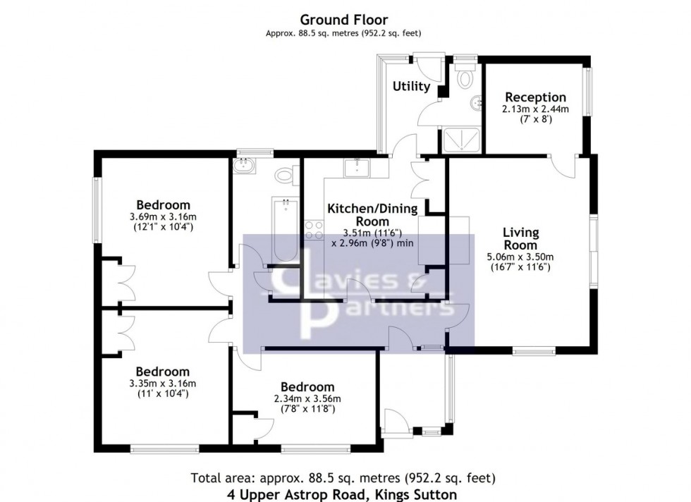 Floorplan for Kings Sutton, Banbury