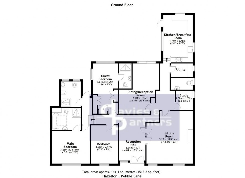 Floorplan for Pebble Lane, Brackley, Northants