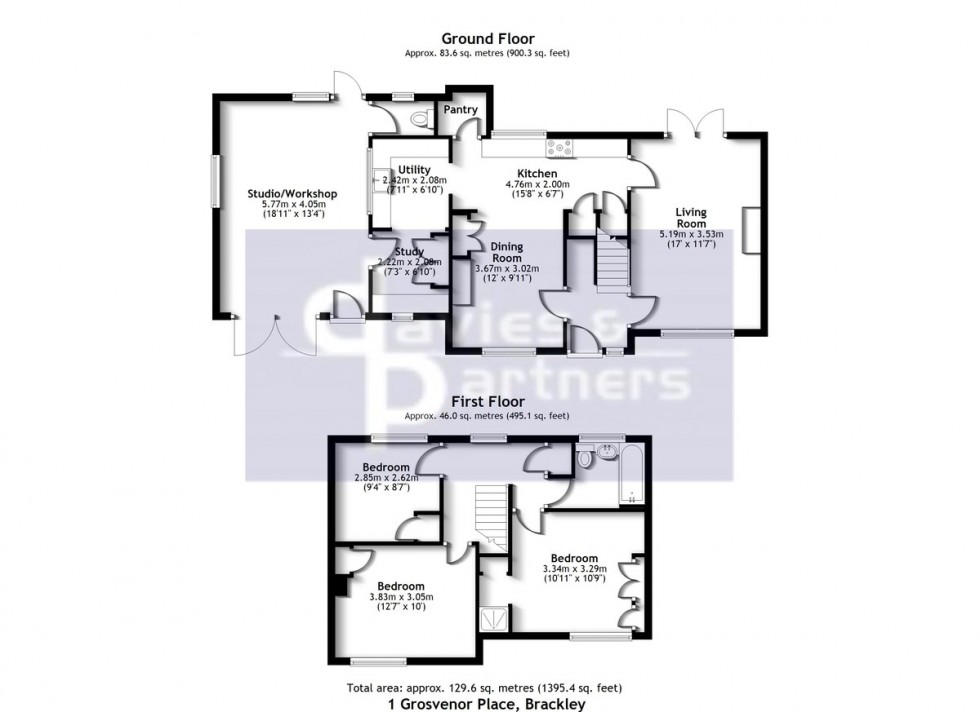 Floorplan for Grosvenor Place, Brackley, Northants