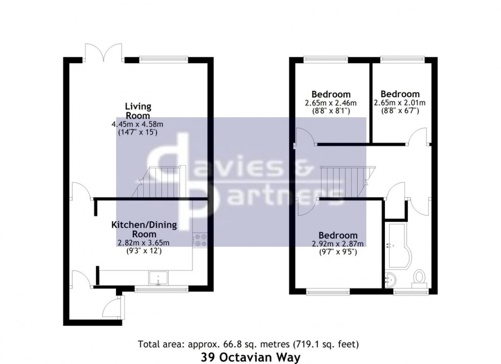 Floorplan for Octavian Way, Brackley, Northants