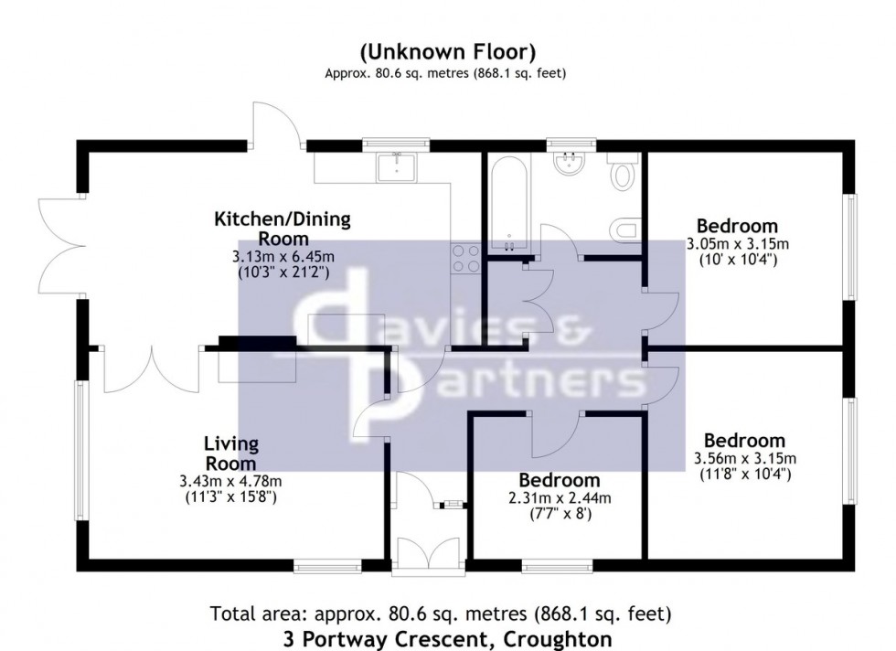 Floorplan for Croughton, Brackley