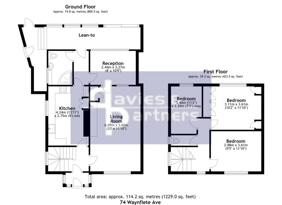 Floorplan for Waynflete Avenue, Brackley, Northants
