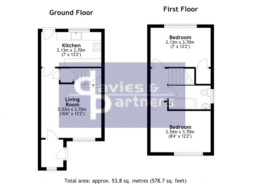 Floorplan for Clarkes Way, Brackley, Northants
