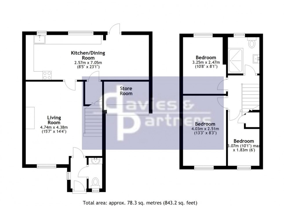 Floorplan for Old Brewery Walk, Brackley, Northants
