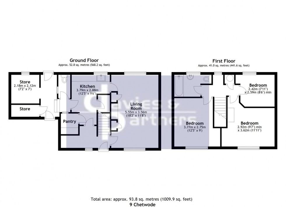 Floorplan for Overthorpe, Banbury, Oxfordshire