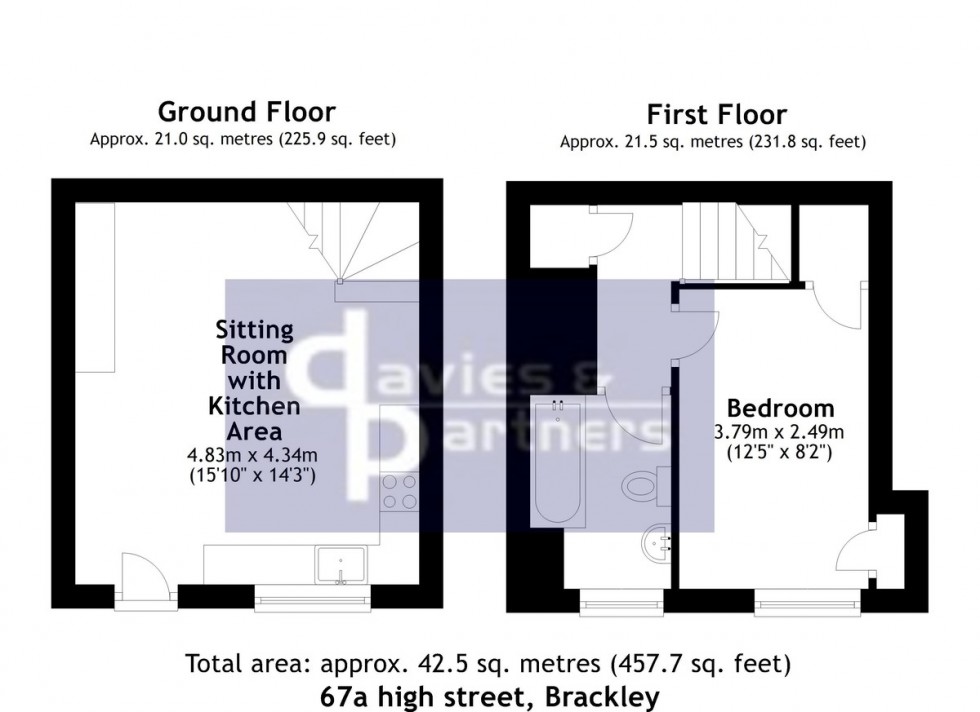 Floorplan for High Street, Brackley, Northants