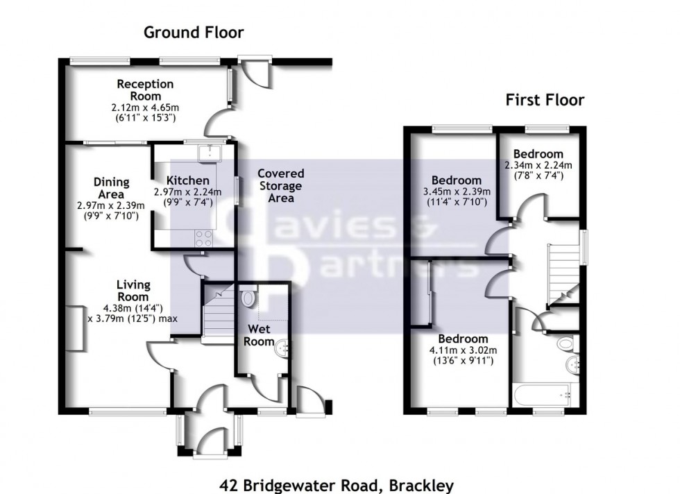 Floorplan for Bridgewater Road, Brackley, Northants