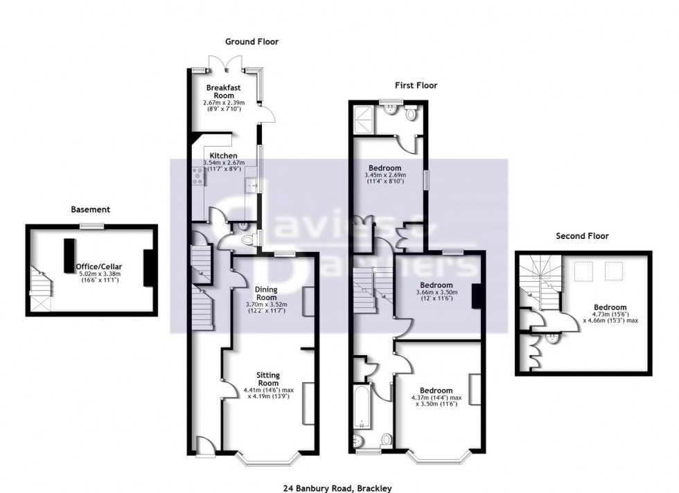 Floorplan for Banbury Road, Brackley, Northants