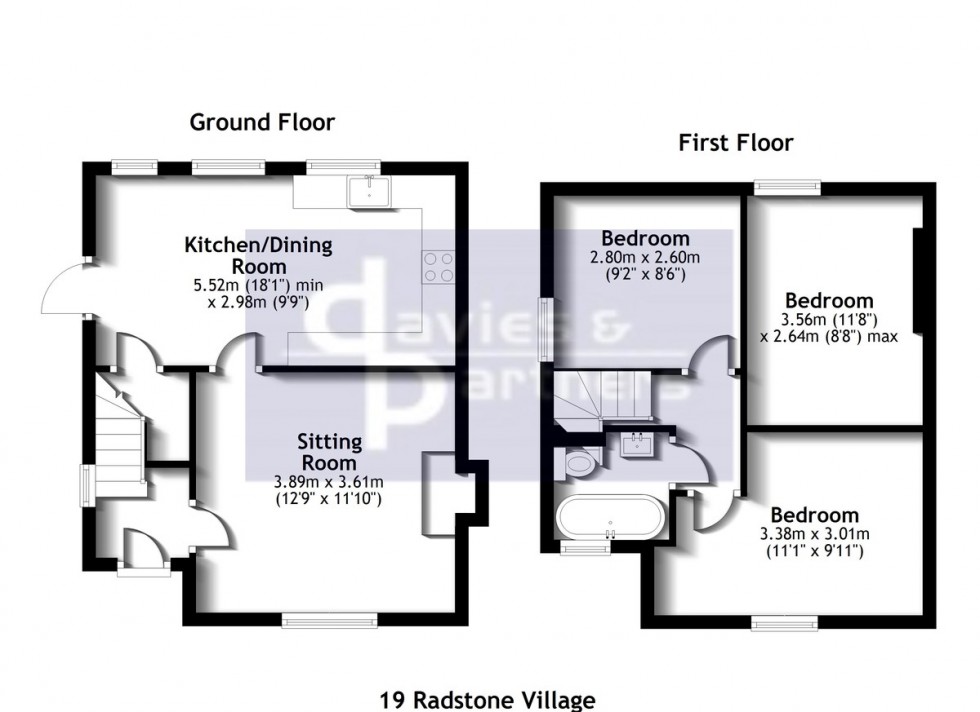 Floorplan for Brackley, Northants