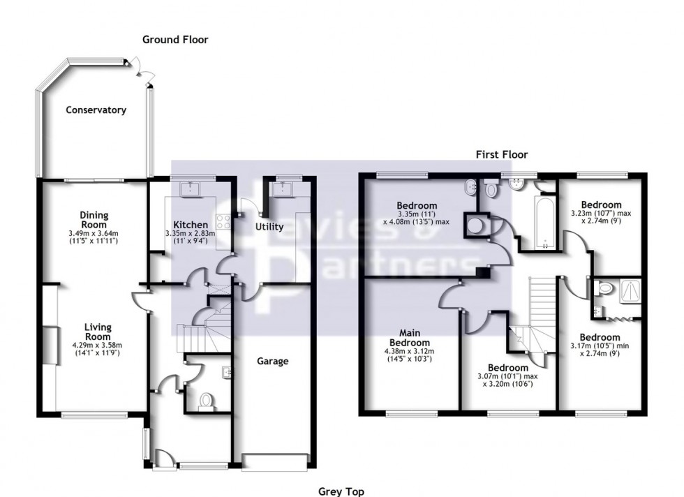 Floorplan for Merton, Bicester, Oxfordshire