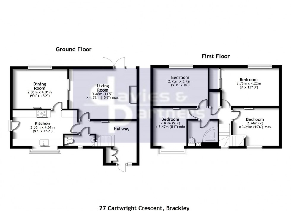 Floorplan for Brackley, Northamptonshire