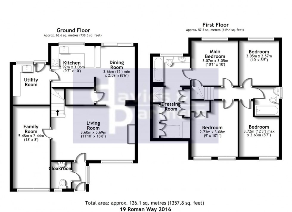 Floorplan for Roman Way, Brackley, Northants