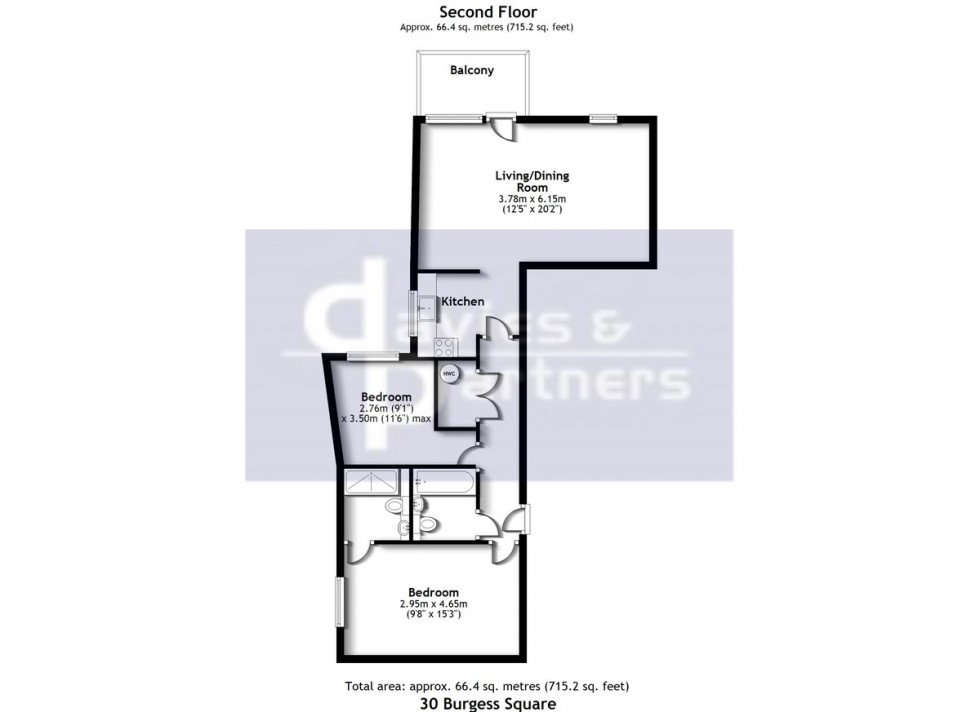Floorplan for Burgess Square, Brackley, Northants
