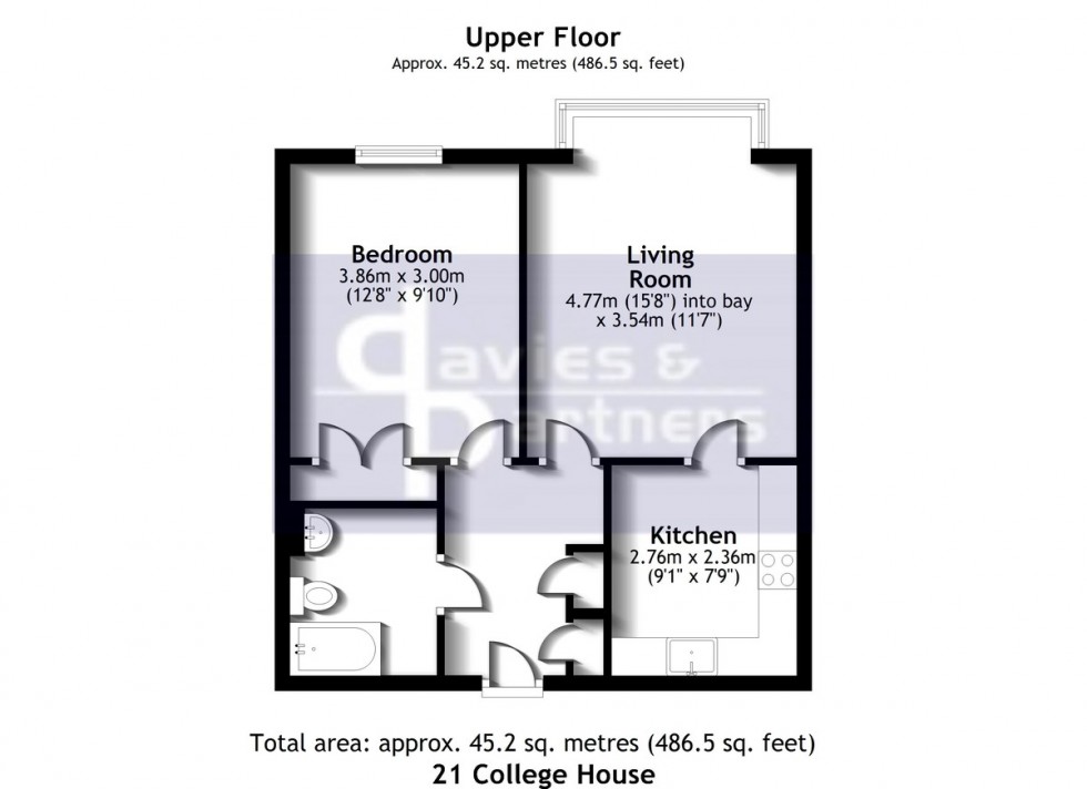 Floorplan for College House, Brackley, Northants