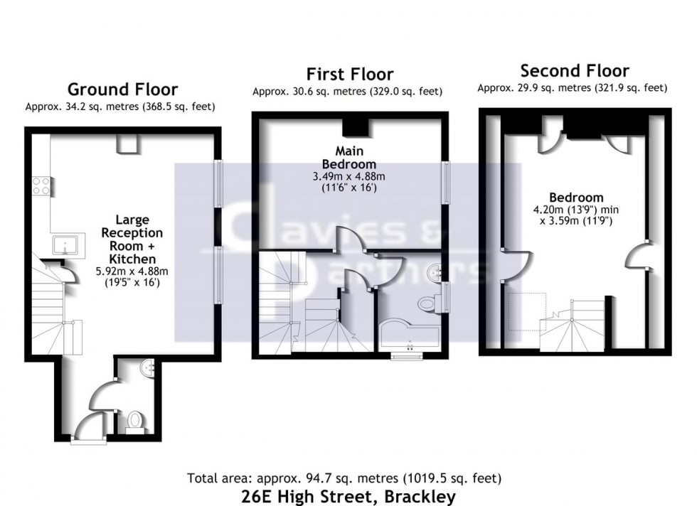 Floorplan for High Street, Brackley, Northants
