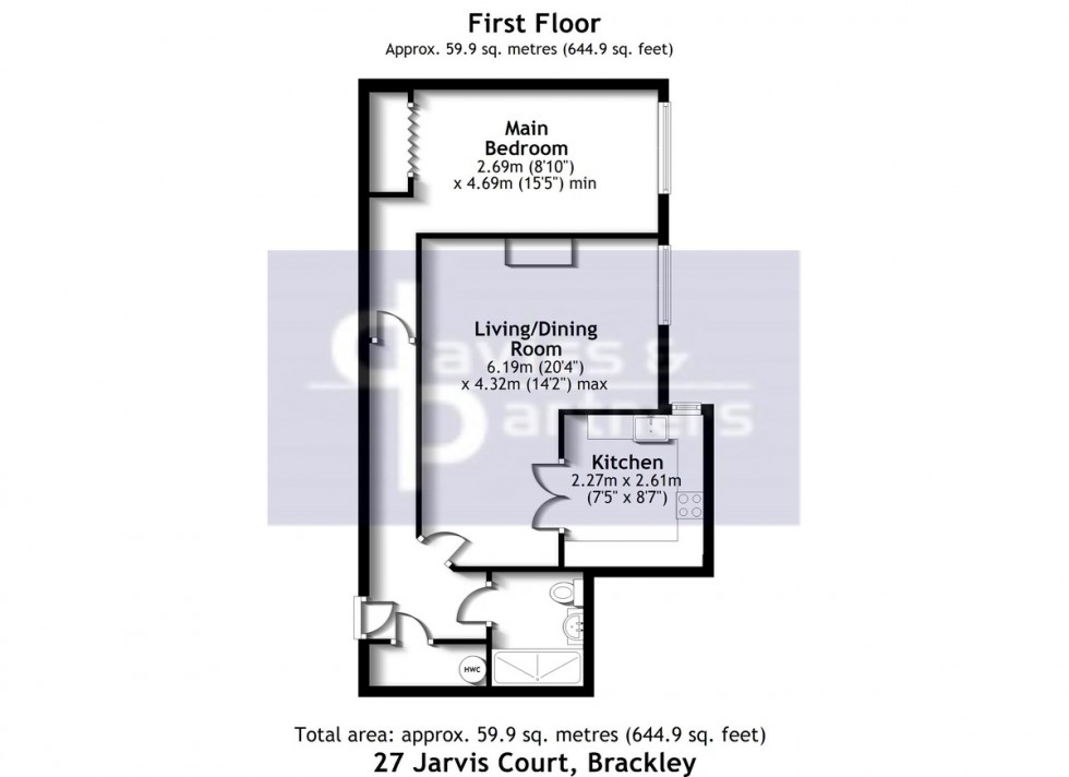Floorplan for Burwell Hill, Brackley, Northants