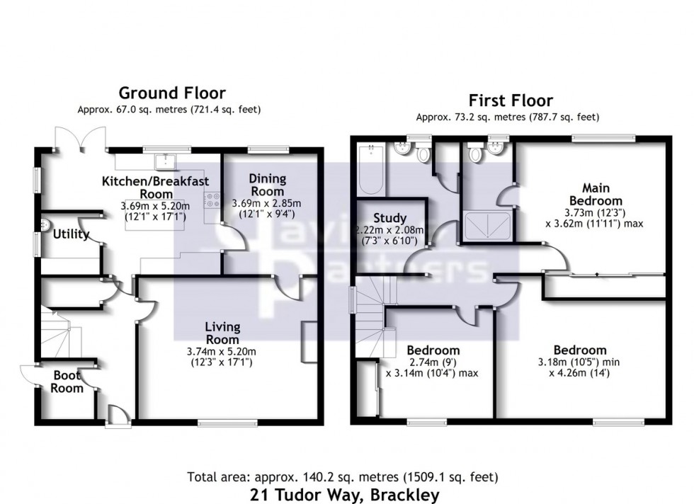 Floorplan for Brackley, Northants